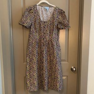 Draper James floral button front dress